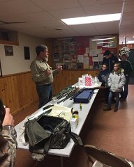 Club Member Mike Wood gives some safety instruction